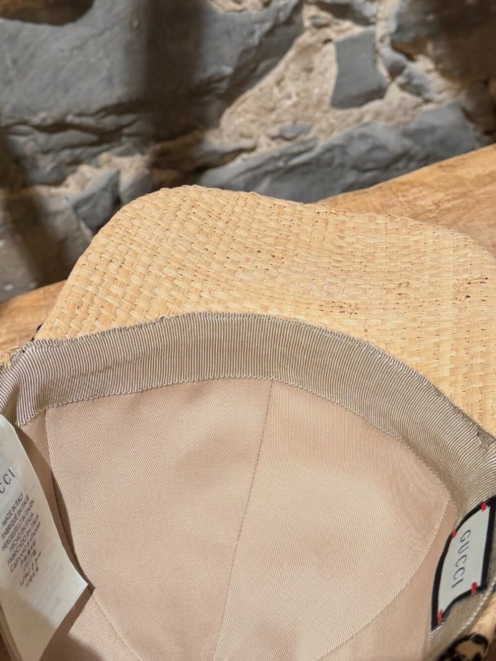 Gucci GG Embroidered Raffia Baseball Cap - Picture 8 of 13